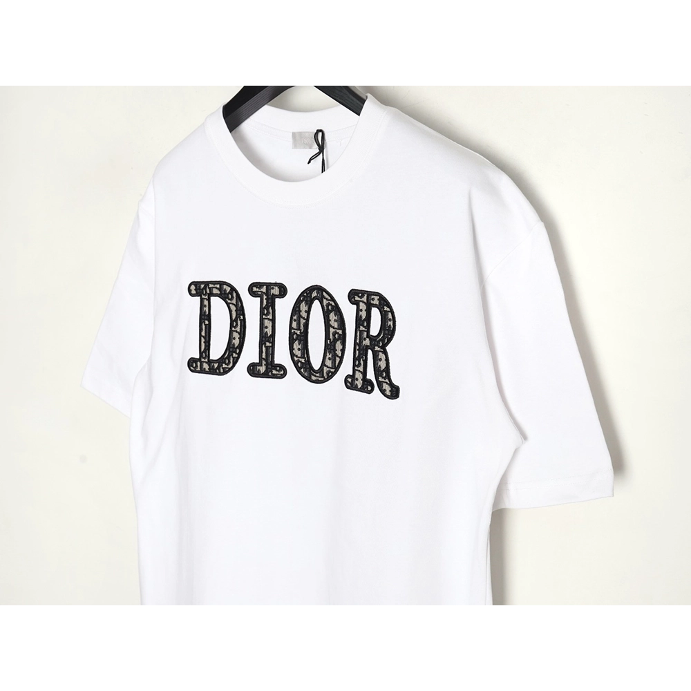 Dior presbyopia embroidered letter short sleeves,Dior