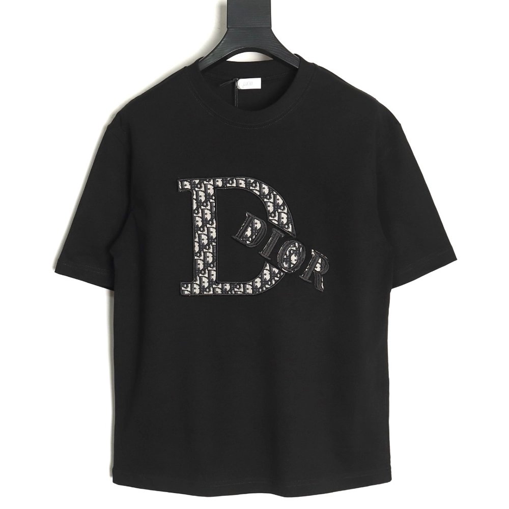 Dior presbyopia appliqu¨¦ letter short sleeves TSK1,Dior