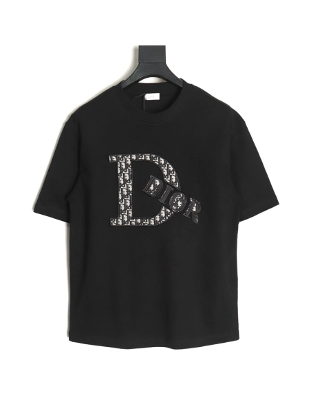 Dior presbyopia appliqu¨¦ letter short sleeves TSK1,Dior