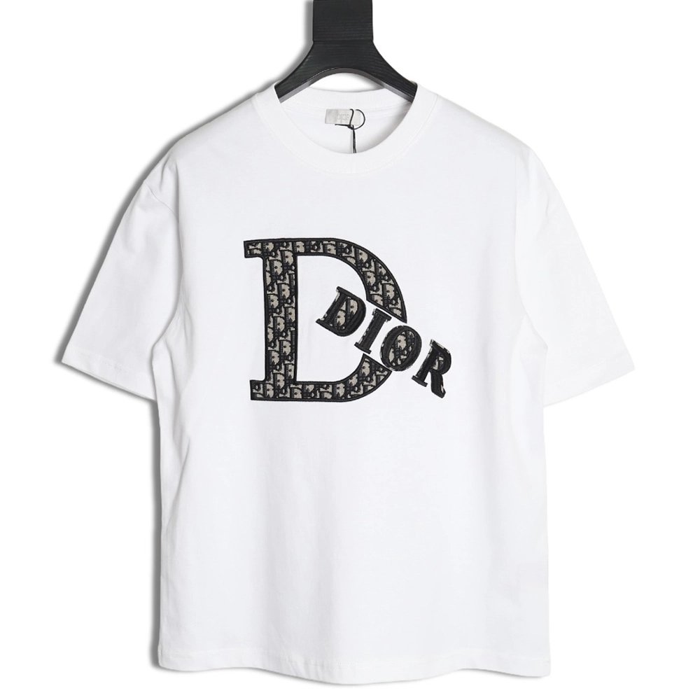 Dior presbyopia appliqu¨¦ letter short sleeves,Dior