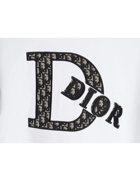 Dior presbyopia appliqu¨¦ letter short sleeves,Dior