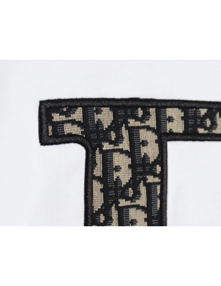 Dior presbyopia appliqu¨¦ letter short sleeves,Dior