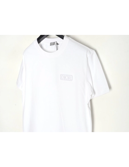 Dior chest embroidered lettering short sleeve T-shirt,Dior