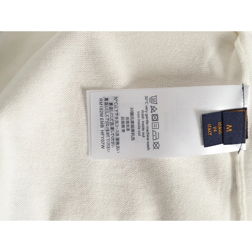 Louis Vuitton jacquard logo knitted short sleeves,Louis Vuitton