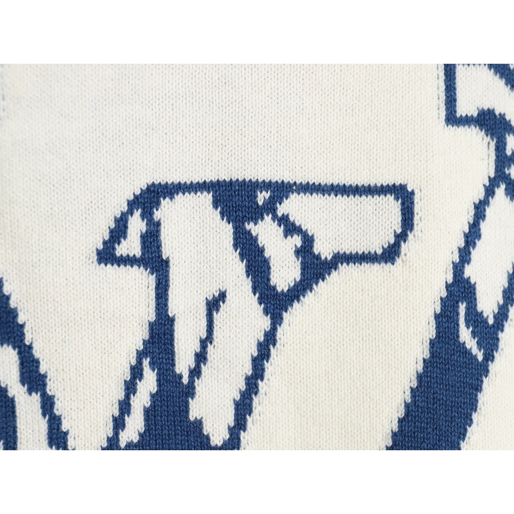 Louis Vuitton jacquard logo knitted short sleeves,Louis Vuitton