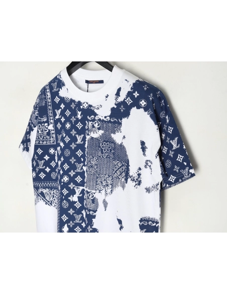 Louis Vuitton cashew flower presbyopic tie-dye short-sleeved T-shirt,Louis Vuitton
