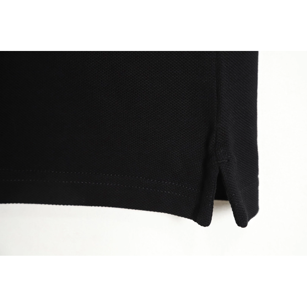 Louis Vuitton pin embroidered short-sleeved polo shirt black,Louis Vuitton