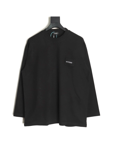 We11 Done Logo Embroidered Simple Long Sleeve T-Shirt TSK2,We11done