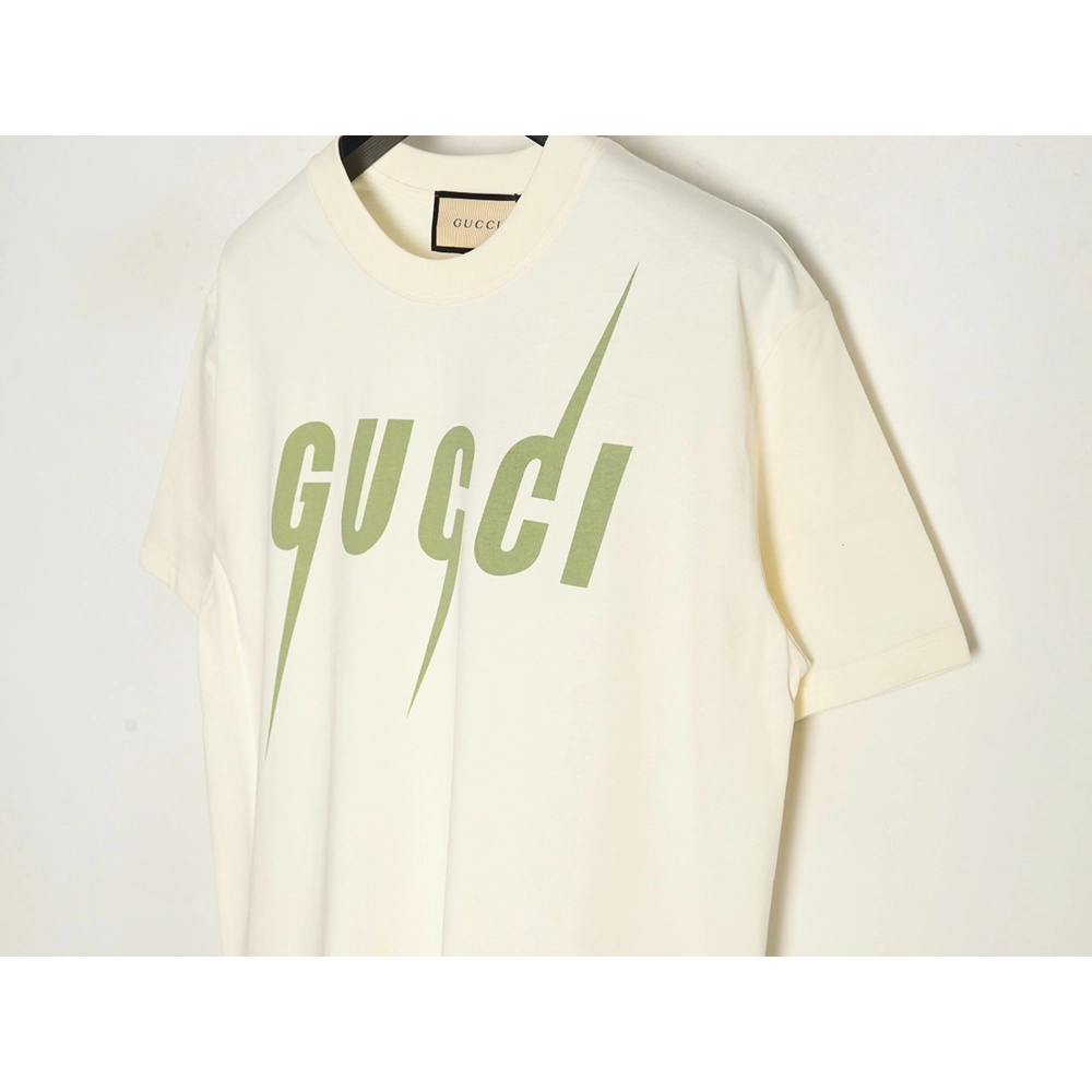 Gucci Avocado Lightning Print Short Sleeve T-shirt,Gucci