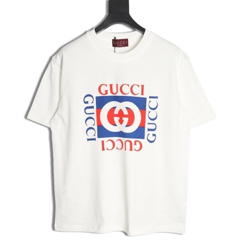Gucci Square Letter Print Short Sleeve T-Shirt,Gucci