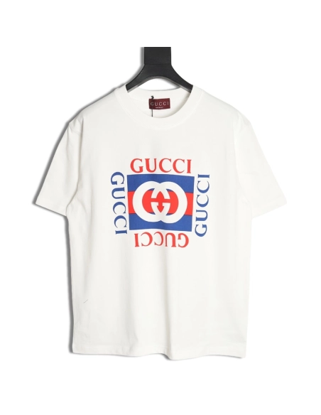 Gucci Square Letter Print Short Sleeve T-Shirt,Gucci