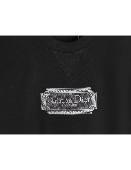 Dior Silver Logo Embroidered Short Sleeve T-Shirt TSK1,Dior