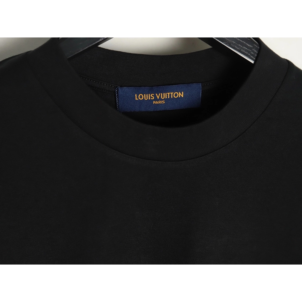 Louis Vuitton Cursive Chain Embroidered T-shirt TSK1,Louis Vuitton