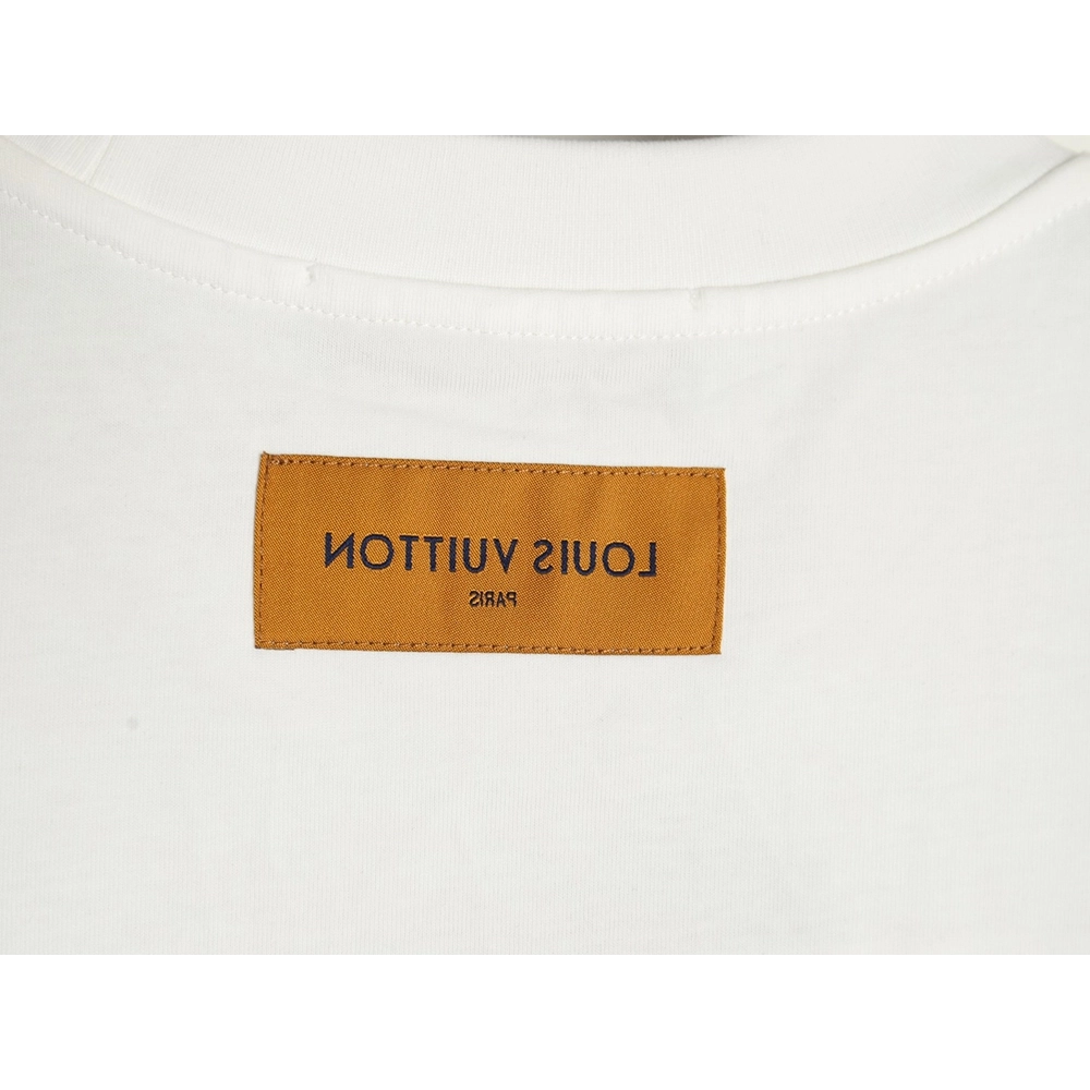 Louis Vuitton Cursive Chain Embroidered T-shirt,Louis Vuitton