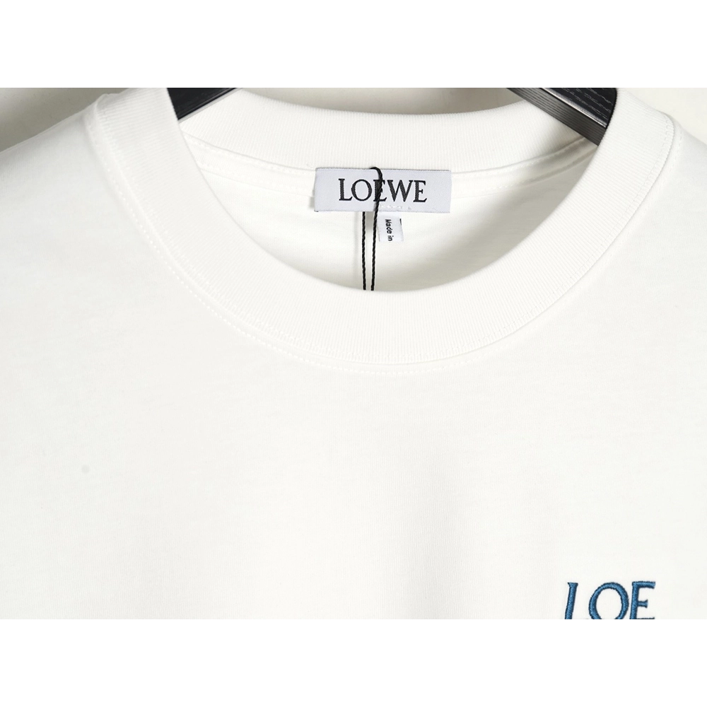 Loewe misplaced logo embroidery T-shirt,Loewe