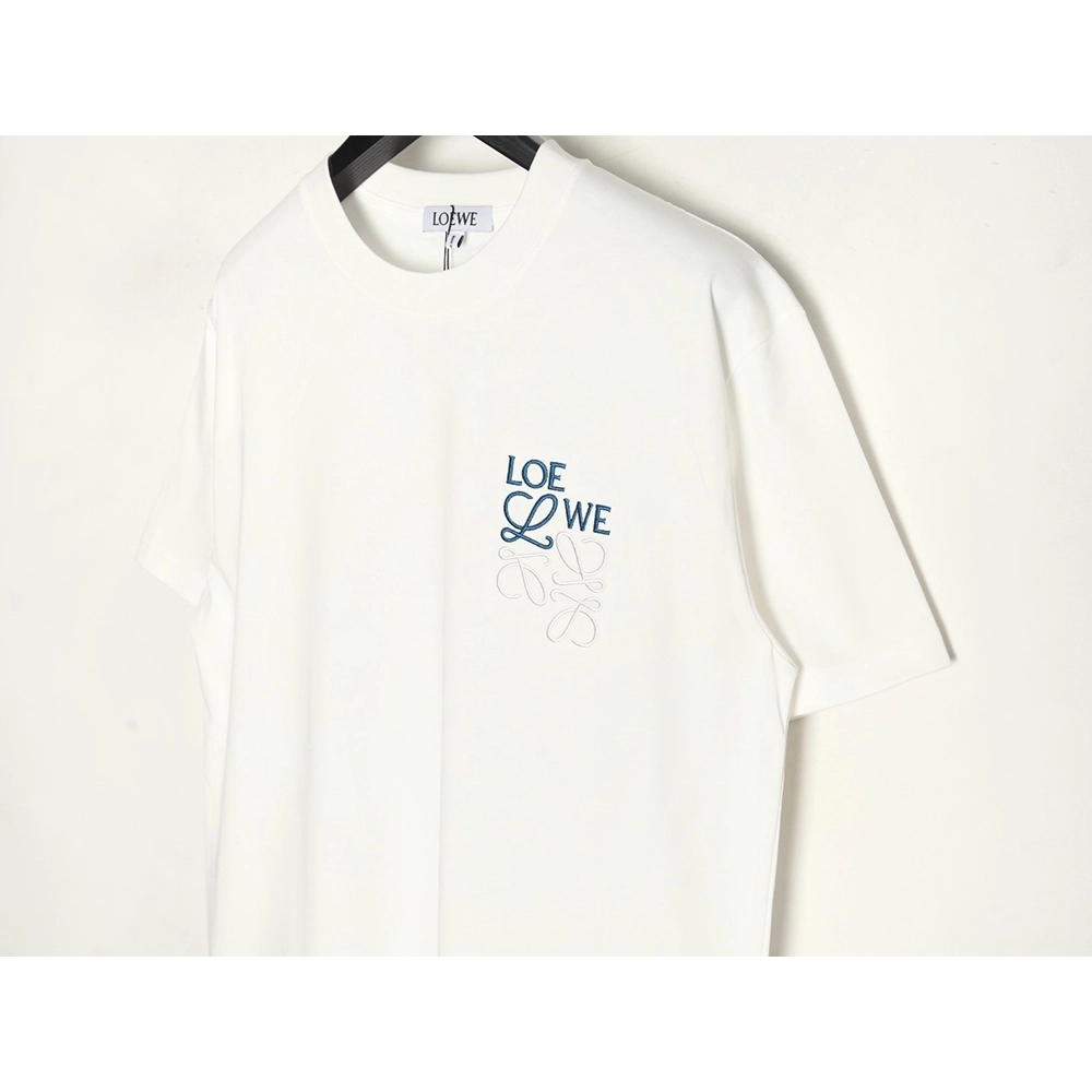 Loewe misplaced logo embroidery T-shirt,Loewe