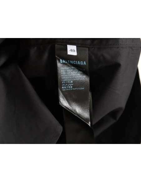 Balenciaga yellow tape print long-sleeved shirt,Balenciaga