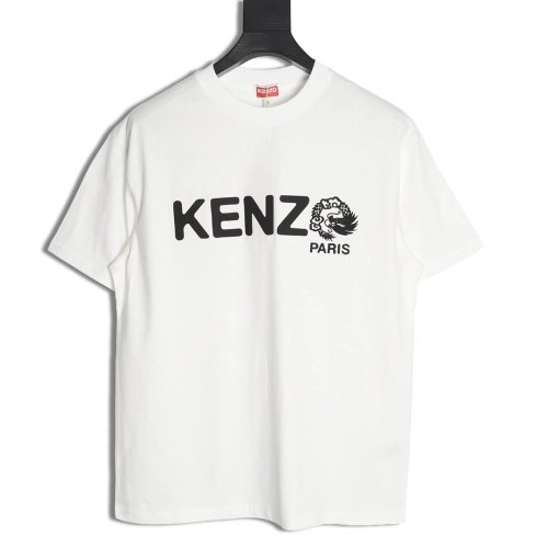 Kenzo Dragon Year Limited Edition Letter Short Sleeve T-shirt,Kenzo