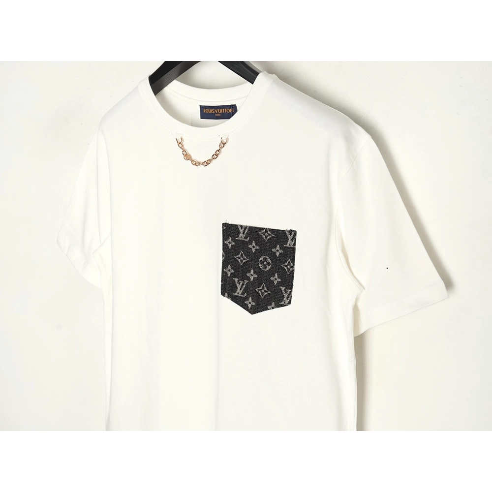 Louis Vuitton denim pocket short sleeves,Louis Vuitton