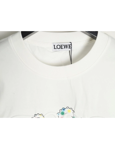 Loewe Octopus print and Anagram embroidered short-sleeved T-shirt,Loewe
