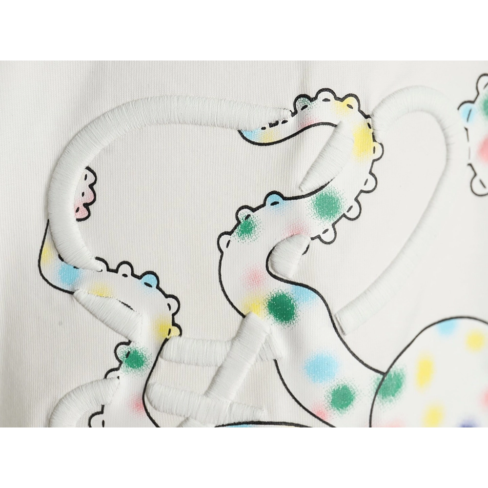 Loewe Octopus print and Anagram embroidered short-sleeved T-shirt,Loewe