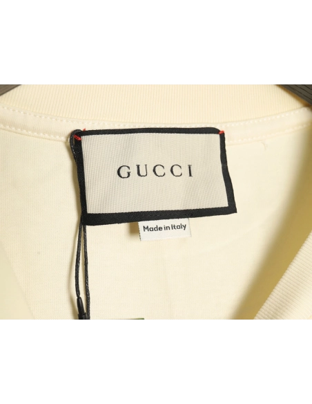 Gucci Double G interlocking logo foam print short-sleeved T-shirt,Gucci
