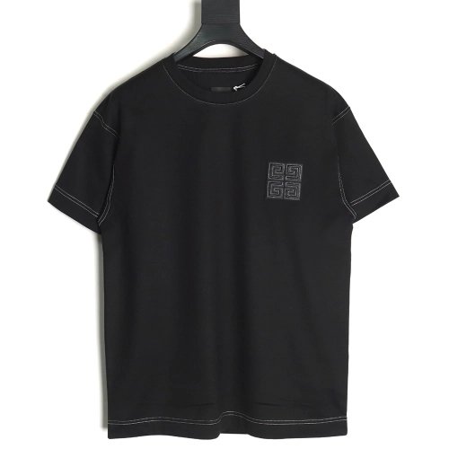 Givenchy chest 4G topstitch embroidered short sleeves TSK1,Givenchy