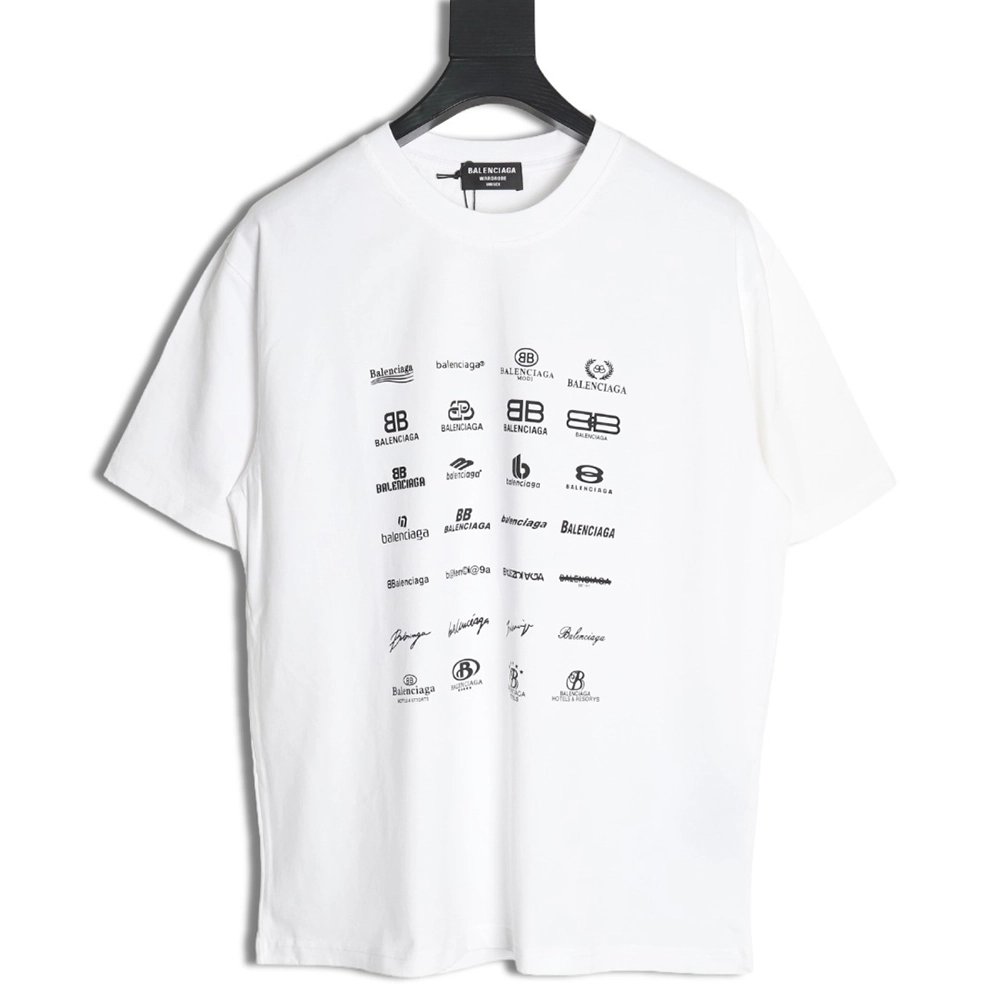Balenciaga multilingual print short-sleeved T-shirt,Balenciaga