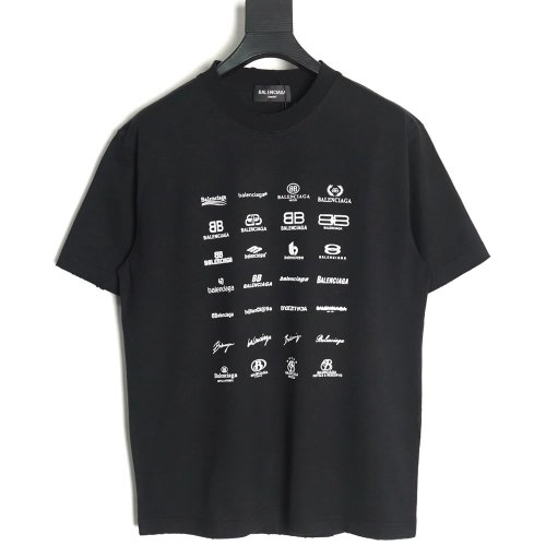 Balenciaga multilingual print short-sleeved T-shirt TSK1,Balenciaga