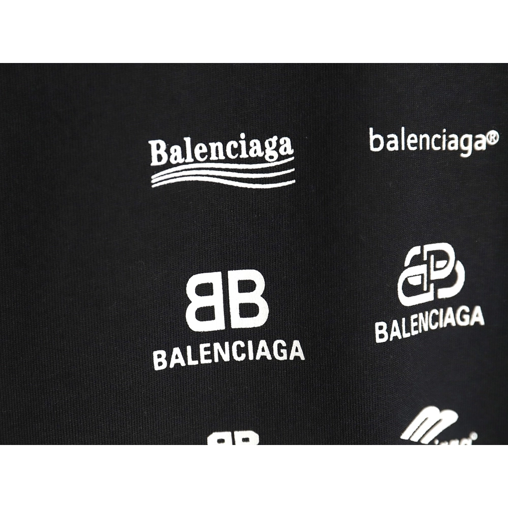 Balenciaga multilingual print short-sleeved T-shirt TSK1,Balenciaga