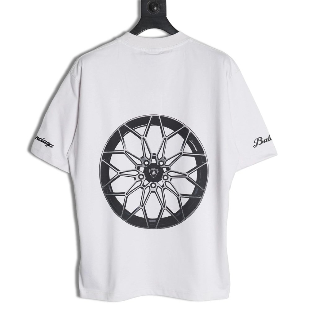 Balenciaga &amp; Lamborghini printed short-sleeved T-shirt TSK1,Balenciaga