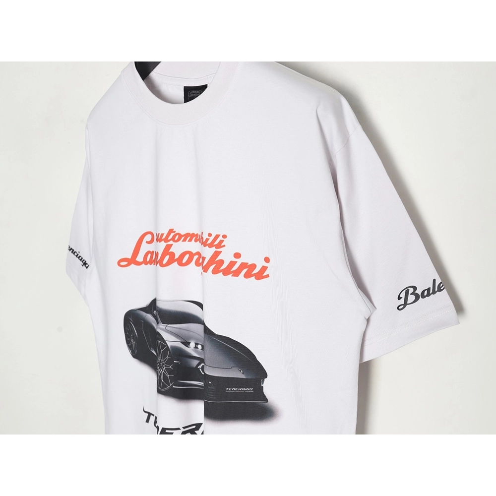 Balenciaga &amp; Lamborghini printed short-sleeved T-shirt TSK1,Balenciaga