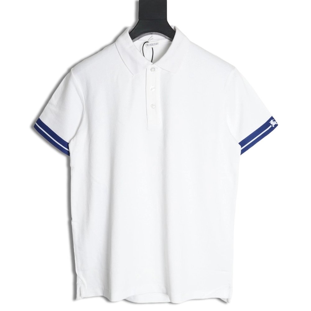 Burberry Warhorse cuff print short sleeve polo shirt,Burberry