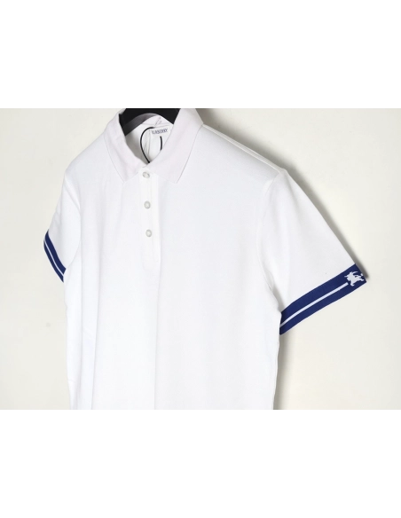 Burberry Warhorse cuff print short sleeve polo shirt,Burberry