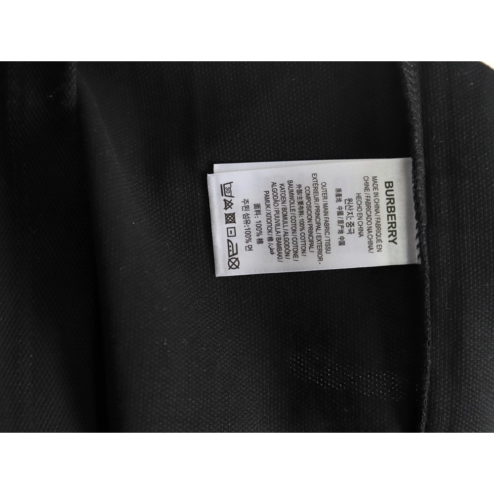 Burberry Classic Collar Stripe Logo Embroidered Short Sleeve Polo Shirt TSK2,Burberry