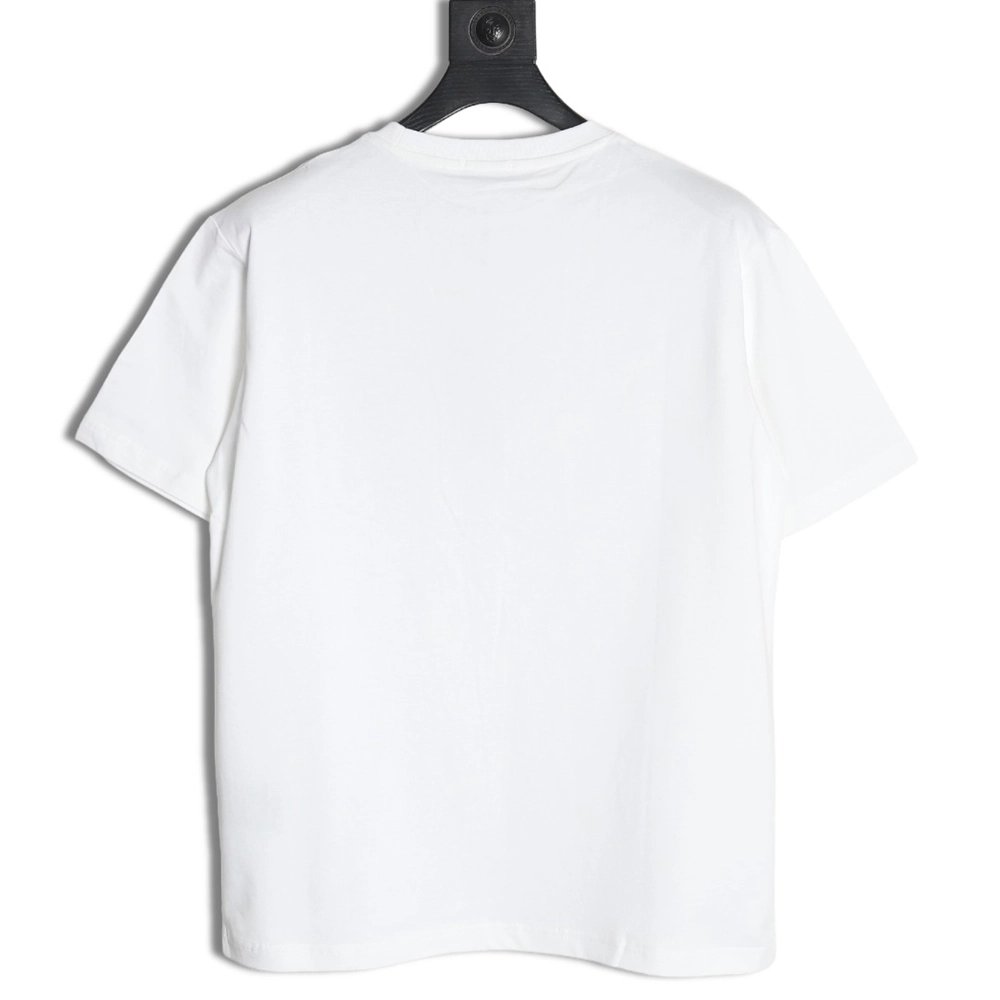 Dior gold thread embroidered CD short sleeve,Dior