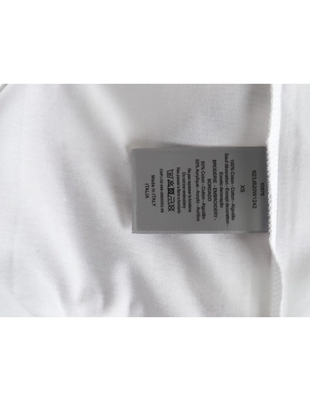 Dior gold thread embroidered CD short sleeve,Dior