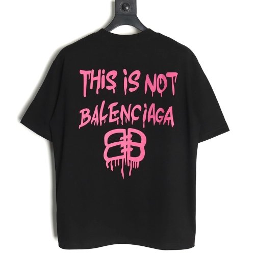 Balenciaga graffiti lettering logo short sleeve,Balenciaga