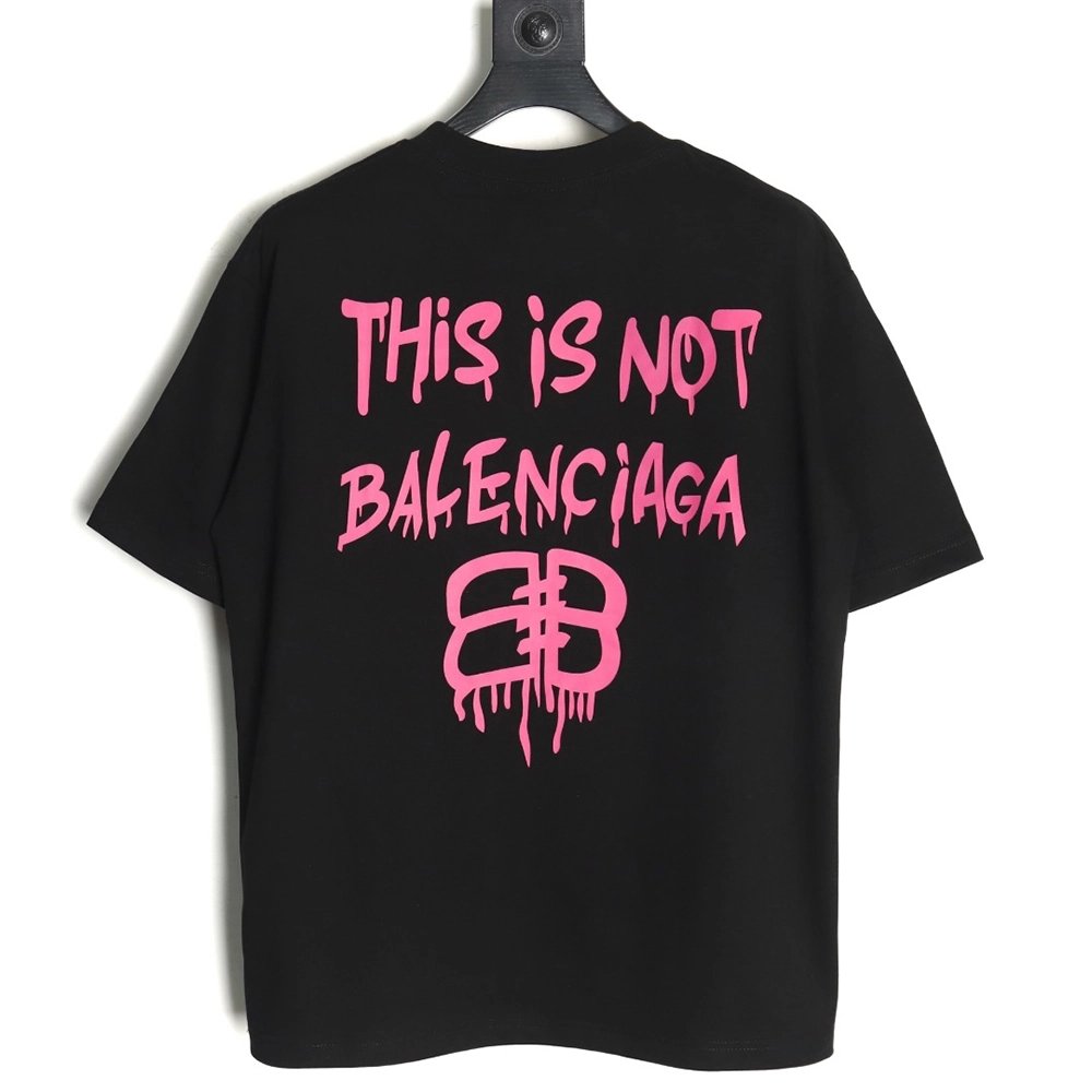 Balenciaga graffiti lettering logo short sleeve,Balenciaga