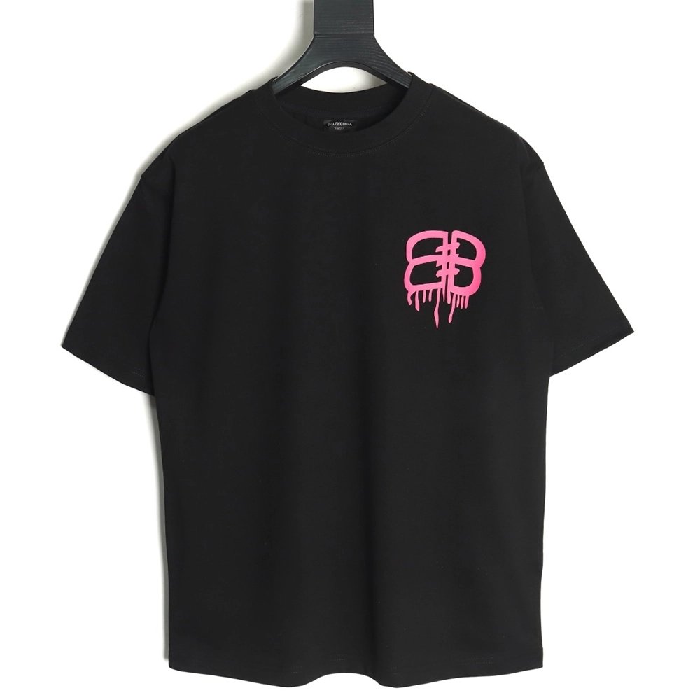 Balenciaga graffiti lettering logo short sleeve,Balenciaga