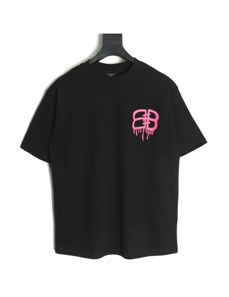 Balenciaga graffiti lettering logo short sleeve,Balenciaga