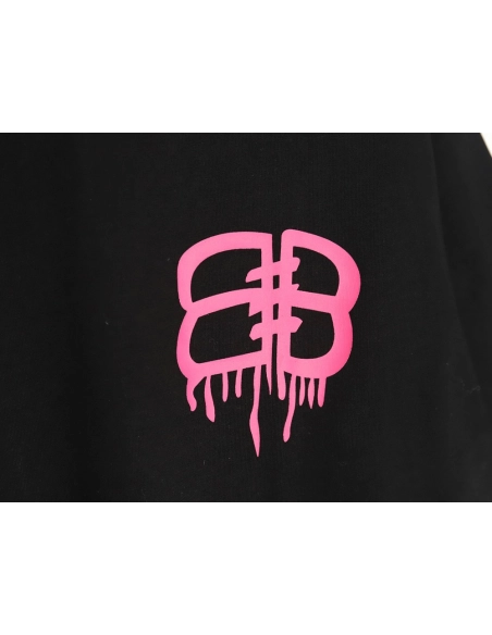 Balenciaga graffiti lettering logo short sleeve,Balenciaga