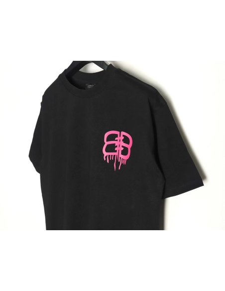 Balenciaga graffiti lettering logo short sleeve,Balenciaga