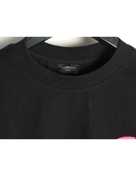 Balenciaga graffiti lettering logo short sleeve,Balenciaga