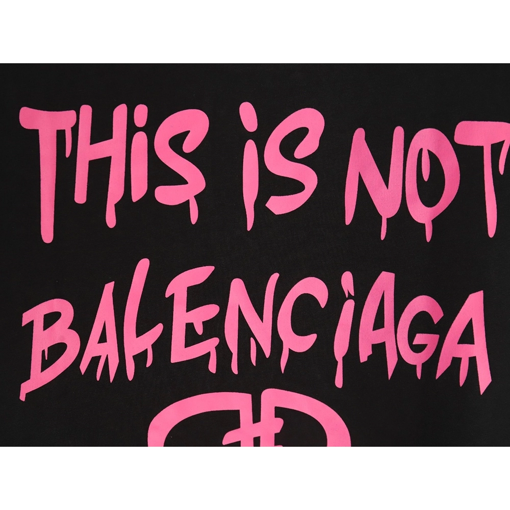 Balenciaga graffiti lettering logo short sleeve,Balenciaga