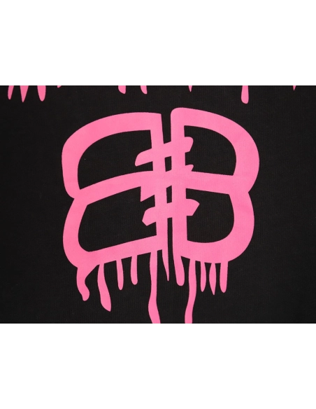 Balenciaga graffiti lettering logo short sleeve,Balenciaga