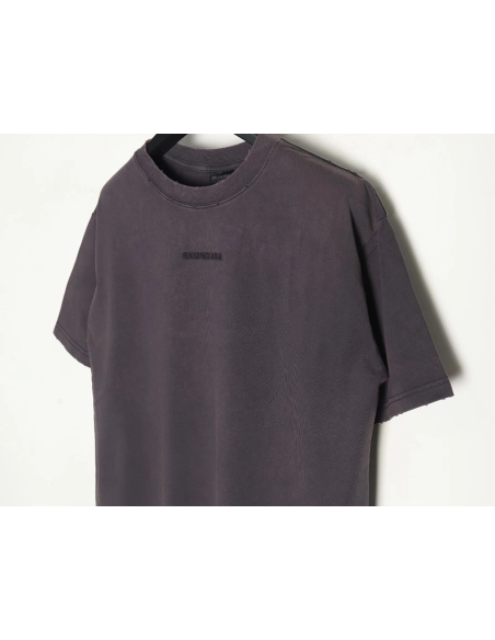 Balenciaga English Embroidered Round Neck Short Sleeve T-Shirt,Balenciaga