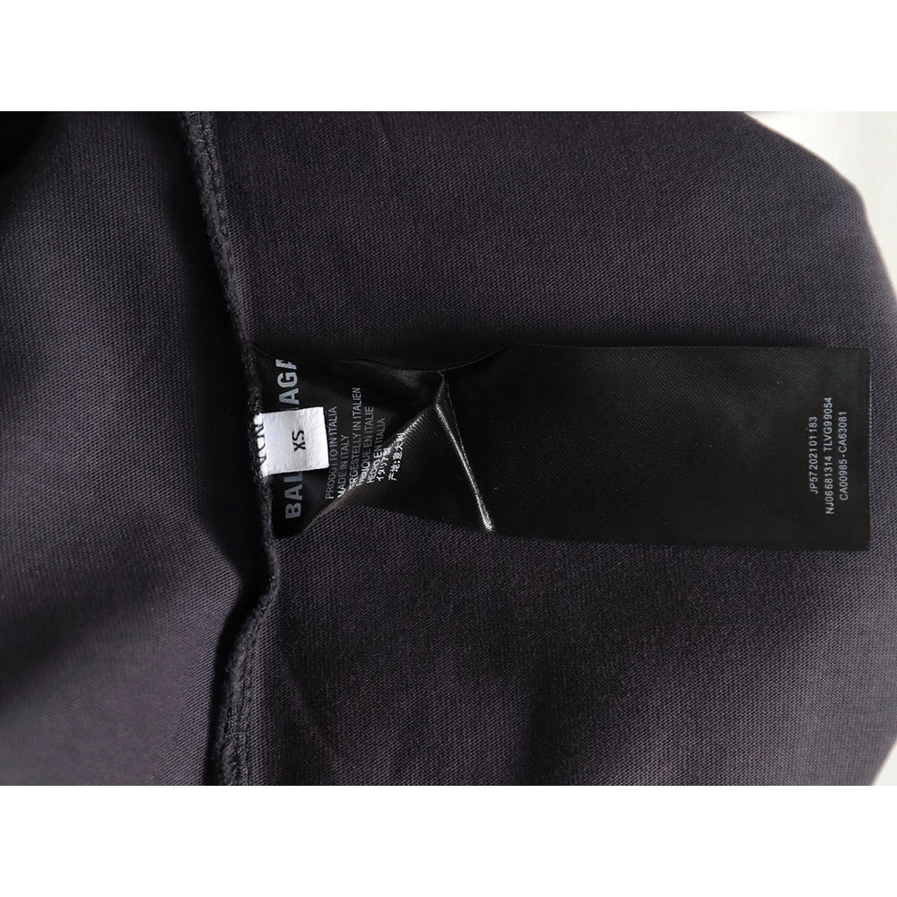 Balenciaga English Embroidered Round Neck Short Sleeve T-Shirt,Balenciaga