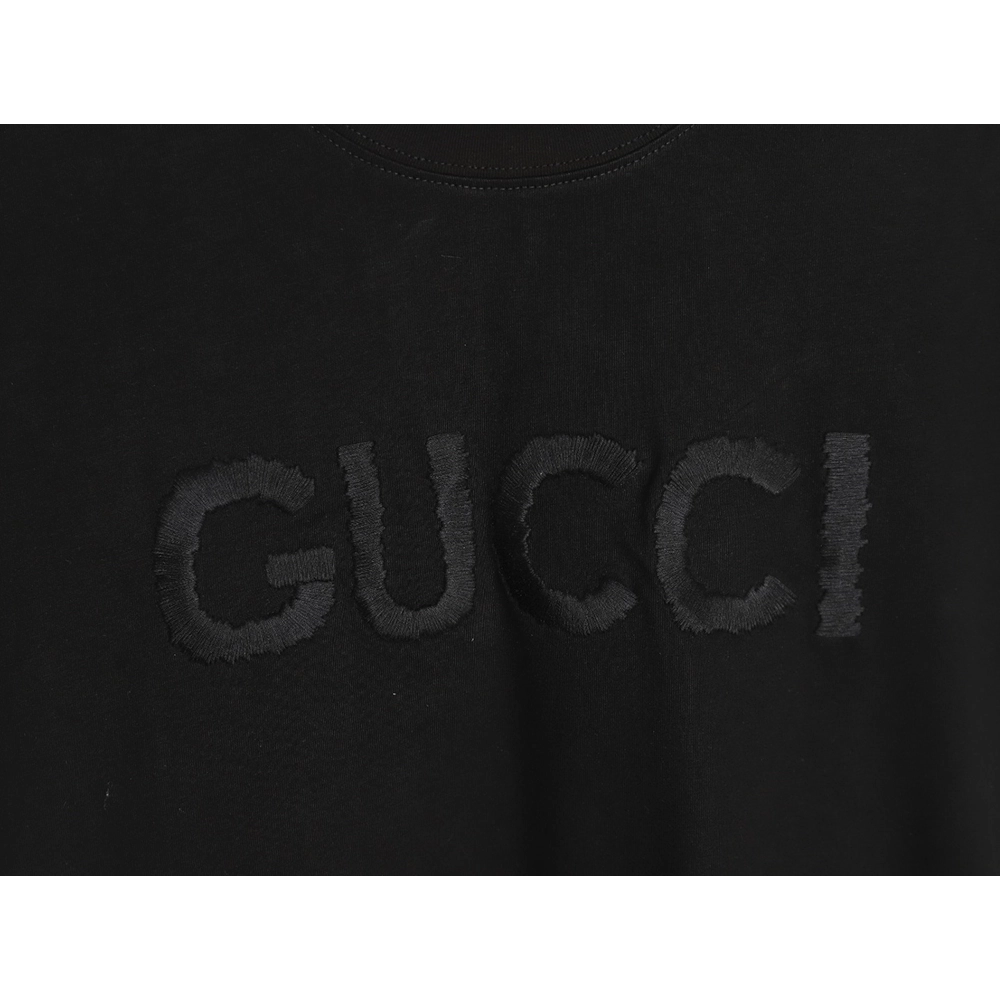 Gucci Chest Lettering Embroidered Short Sleeve T-Shirt,Gucci