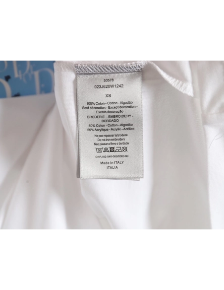 Dior heart monogram letter foam print short sleeves,Dior